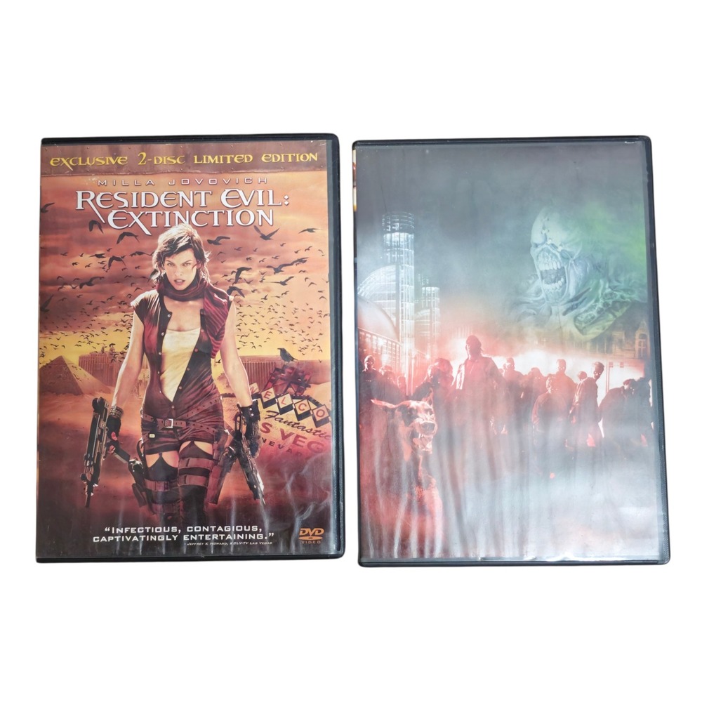 Sony Resident Evil DVD Bundle Adult OS Multi Good 2-Disc Extinction Apocalypse